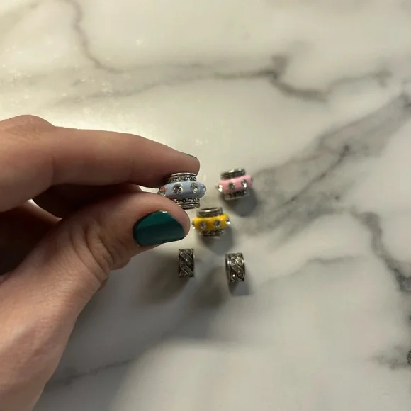 Brighton spacer beads, lot of 5 - Picture 3 of 5